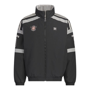 adidas阿迪达斯三叶草冬男子双面穿夹克运动休闲棉服外套KC0093