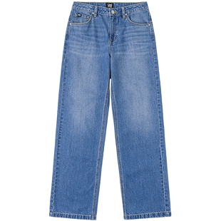 【张凌赫代言】Lee26春夏新品天丝429直筒牛仔裤中浅蓝色女潮流