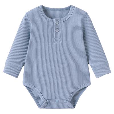 babylove婴儿包屁衣春夏季简约莫代尔棉三角哈衣爬服纯色居家睡衣