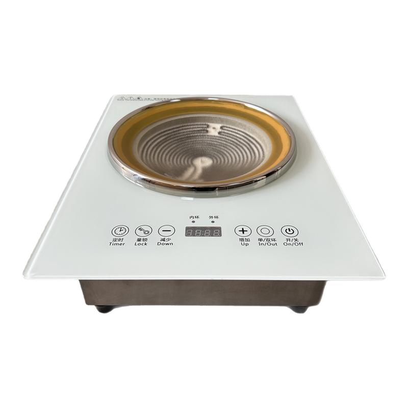 新款钛晶板镶嵌入式凹型凹面电陶炉3500W瓦家用商用大功率猛火灶
