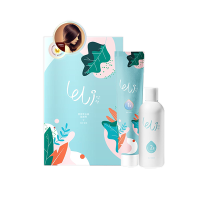 发型师品牌乐力黑茶色染发膏