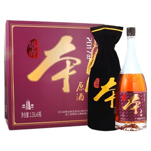 塔牌绍兴黄酒 2017年本原酒 传统手工冬酿花雕酒 1.38L 1瓶