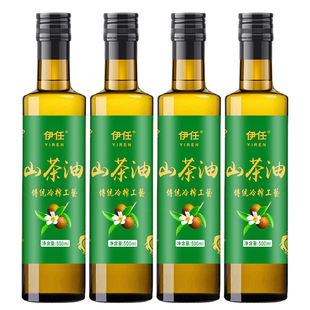 纯正山茶油茶籽油500ML野山茶花树油官方正品一级压榨健康食用油