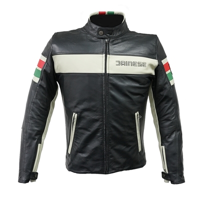 丹尼斯摩托车复古骑行皮衣