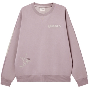 杰克琼斯男装秋季毛衣针织衫2025年新款宽松圆领立体字母长袖上衣