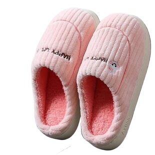 四双装棉拖鞋女士秋冬季家用待客室内厚底防滑保暖月子拖鞋男士款