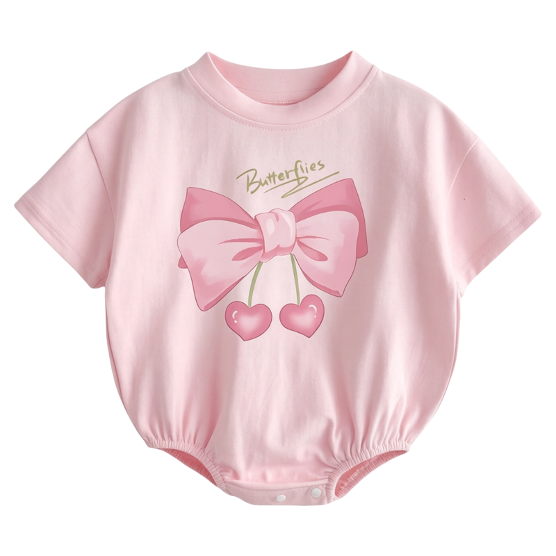 婴幼儿夏薄款衣服女宝宝包屁衣可爱小月龄三角哈衣女童短袖包臀衣