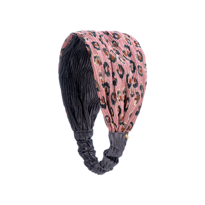 豹纹早春日常外戴高级感质感发带