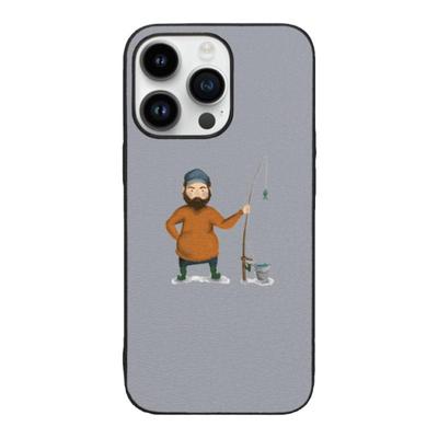 里面LM钓鱼人手机壳悠闲治愈
