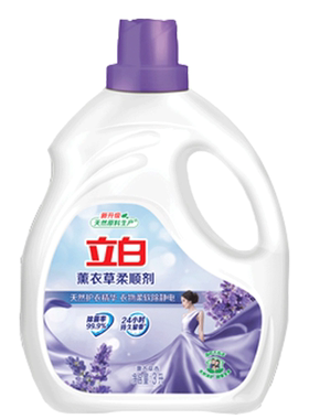 立白薰衣草柔顺剂整箱3升4瓶装