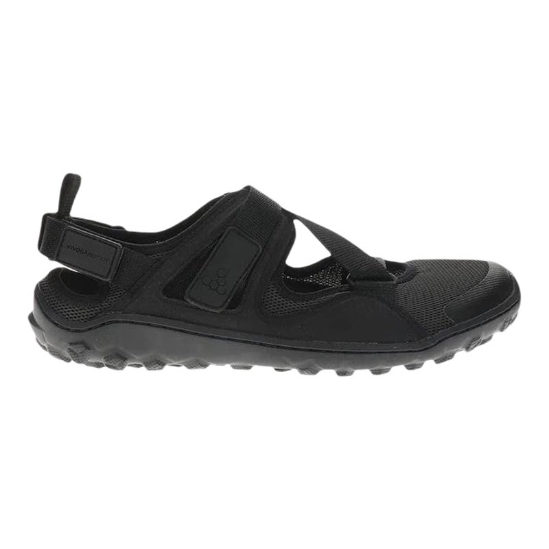 代购VIVOBAREFOOT女士凉鞋透气轻便舒适防水黑色绑带式平跟