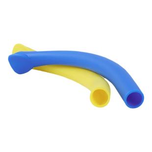 牙医仕 牙科一次性强吸唾管口腔鸭嘴形耐高温pp材质10支颜色随机