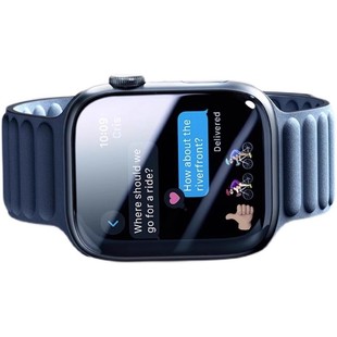 图拉斯无界膜适用苹果手表S11保护膜iWatch10手表S10AppleWatch11贴S9钢化S8玻璃S7全屏SE全包软膜水凝无尘仓