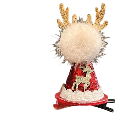 仰岳发夹圣诞节麋鹿角头饰