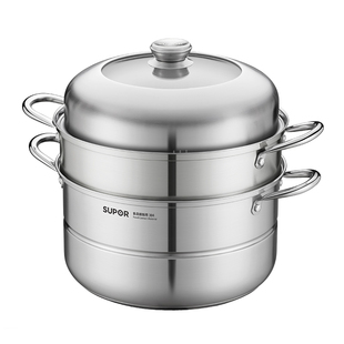 苏泊尔蒸锅家用2025新款不锈钢蒸煮锅双层蒸馒头电磁炉燃气灶专用