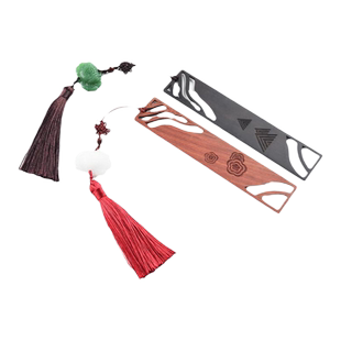 檀木书签来图定制刻字学校logo木质创意镂空古典中国风对装情侣礼物订制小学生用文创产品毕业季纪念品