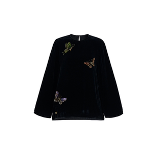 MNGATA G.宫小妍【真丝手绘·梦境】新中式风秋冬上衣5071534