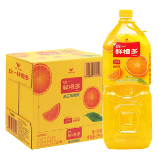 统一鲜橙多2L大瓶装新鲜橙汁饮料果味风味饮品解腻家庭聚会饮品