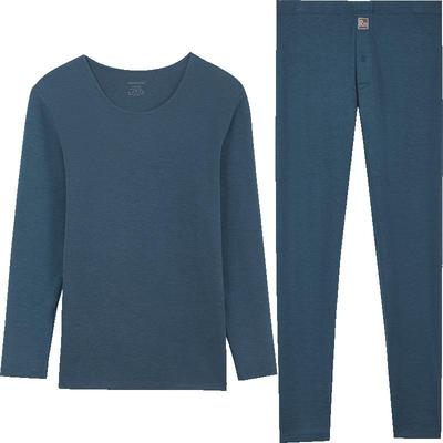 红豆绒发热内衣情侣款德绒蓄热保暖内衣套装秋衣秋裤抗静电棉毛衫