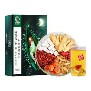 茯济堂酸枣仁茯苓晚安茶5g*18包百合枸杞桂圆黄精泡水茶包养生茶