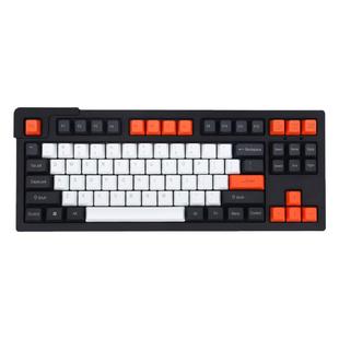 OEM大碳黑橙纯色正/侧/无刻机械键盘键帽108键PBT机械键盘帽61/87