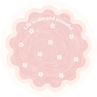 地毯儿童房卧室客厅圆形地垫儿童阅读区加厚仿羊绒防摔婴儿地毯垫