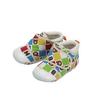 店播专享MIKIHOUSE宝宝学步鞋男女童印花宝宝鞋室内鞋HOTBISCUITS