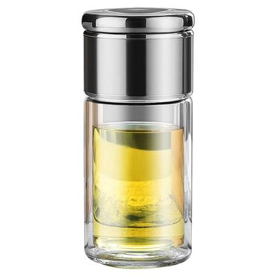 高硼硅玻璃茶水分离杯子