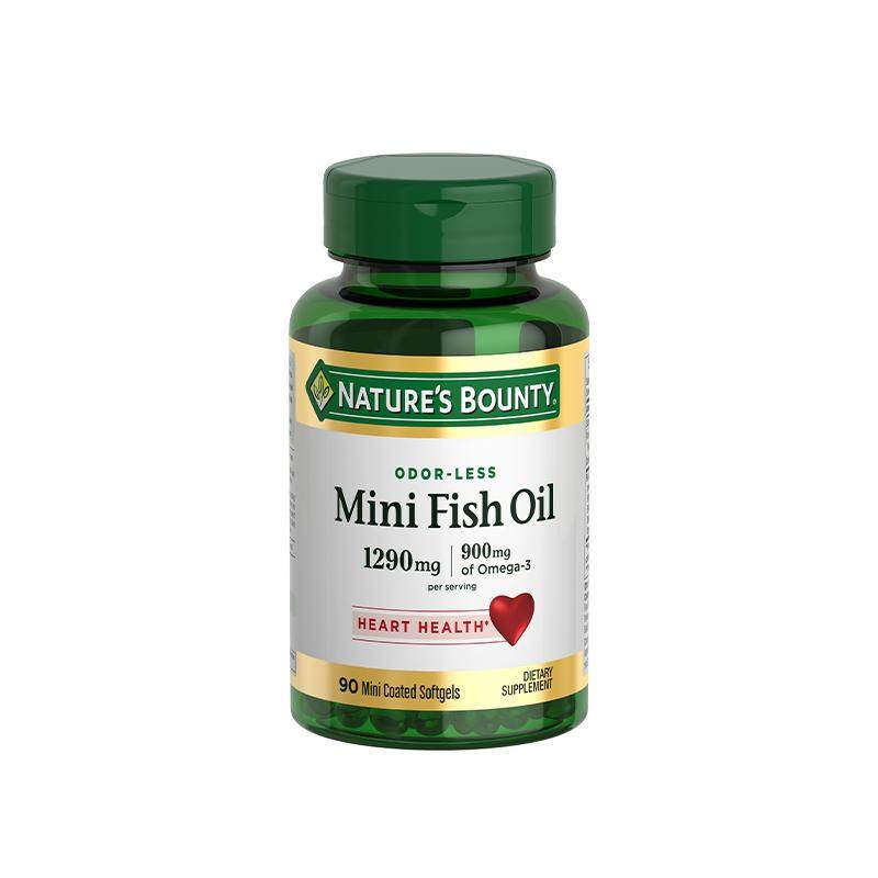 【自营】自然之宝深海迷你鱼油软胶囊90粒美国原装omega3浓缩dha