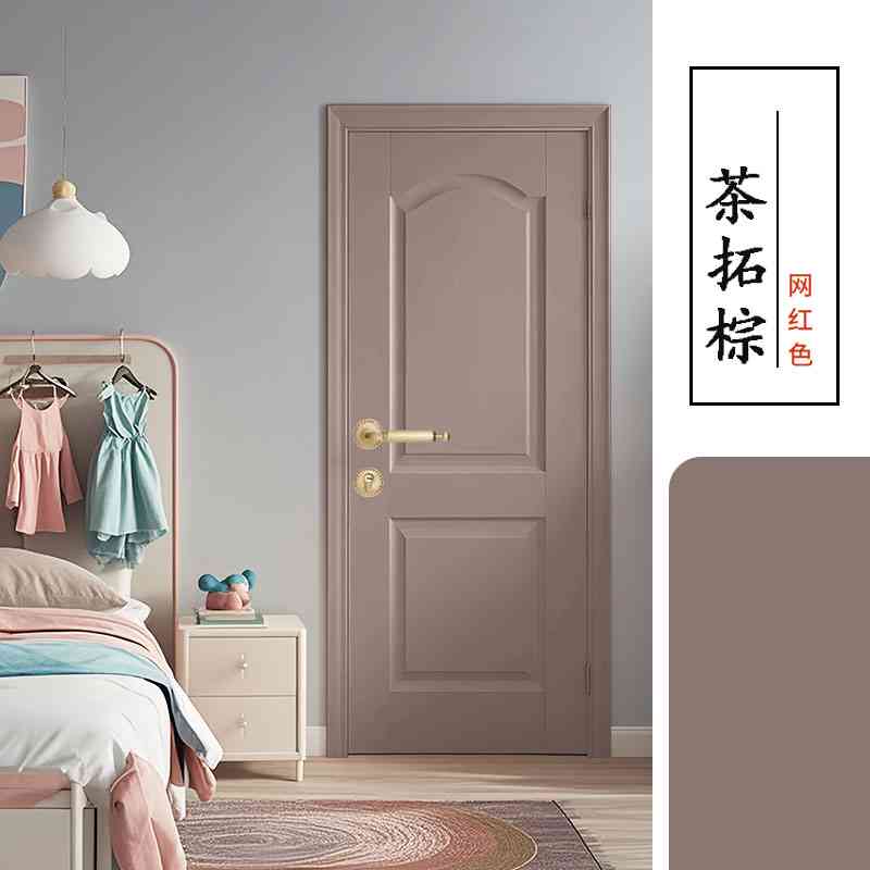 舍下水性木器漆胡桃木色木质家具翻新漆老式旧木门改色漆专用油漆