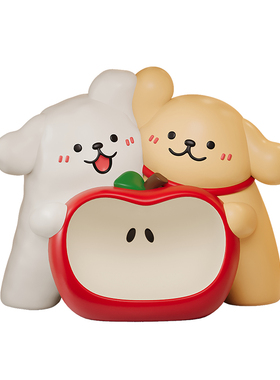 线条小狗入户门口放钥匙收纳玄关摆件苹果鞋柜装饰品乔迁新居礼物