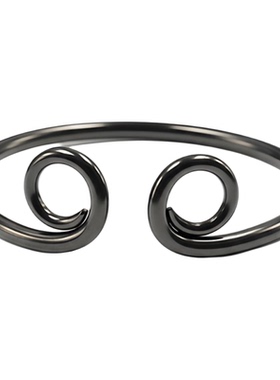 钛钢紧箍咒手镯男女黑色开口式