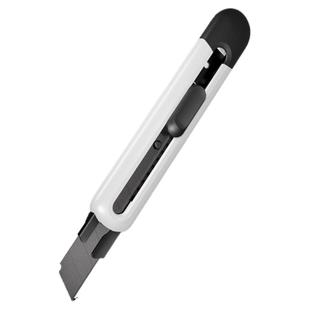 得力美工刀黑刃刀片特氟龙拆快递开箱包裹墙纸专用刀小型便携刻刀笔手工刀具小刀裁纸刀工业切割防粘大号小号