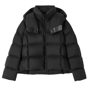 德玛纳云朵泡芙连帽90鸭绒大码羽绒服女25冬季加厚保暖面包服外套