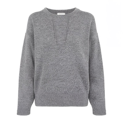 春竹100%绵羊毛圆领套衫毛针织衫