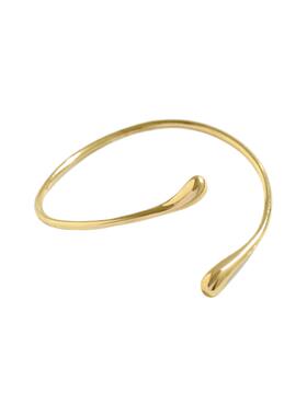 欧美跨境设计感金属素圈水滴臂镯套装 个性开口Arm chain时尚臂环