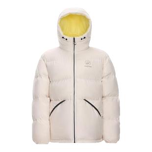 骆驼熊猫短款白色羽绒服女款2025冬季户外巨好看的加厚面包服外套