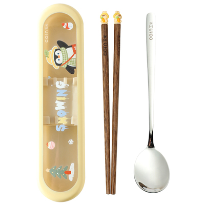 餐具初中生筷子勺子套装