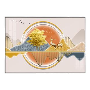 电表箱装饰画免打孔一帆风顺配电箱遮挡挂画现代电闸箱电表盒壁画