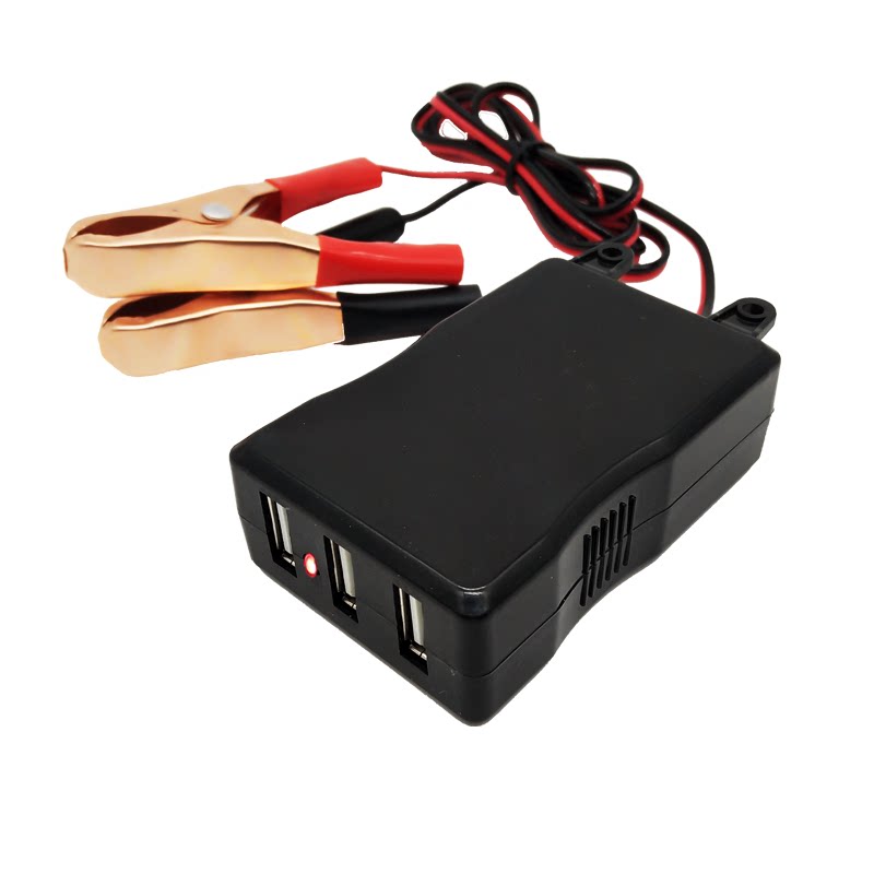12V24伏摩托车蓄电池转5v电动车/摩托车点烟器