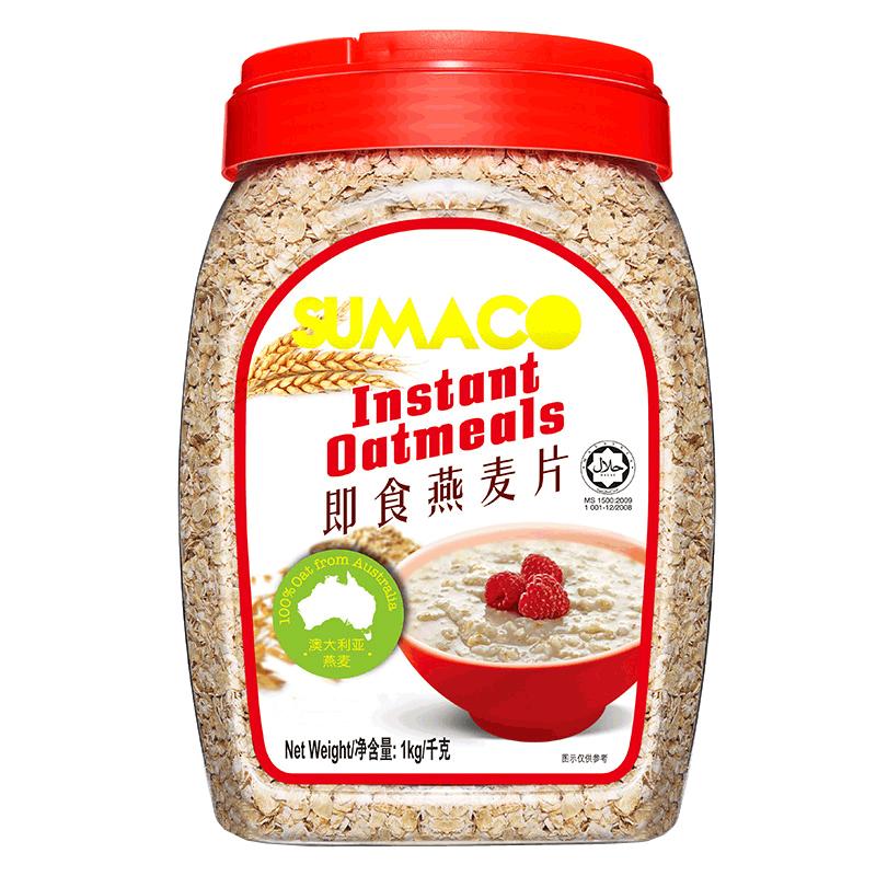 素瑪哥即食無(wú)蔗糖純燕麥片1Kg馬來(lái)西亞早餐免煮沖飲老人營(yíng)養(yǎng)代餐