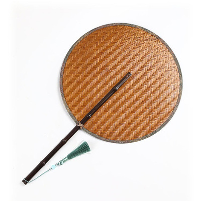 手工竹大漆竹编团扇夏季纳凉蒲扇