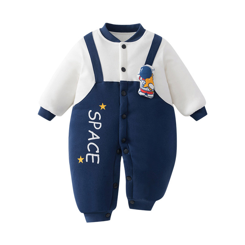 衣服连体衣冬季夹棉保暖睡衣棉服