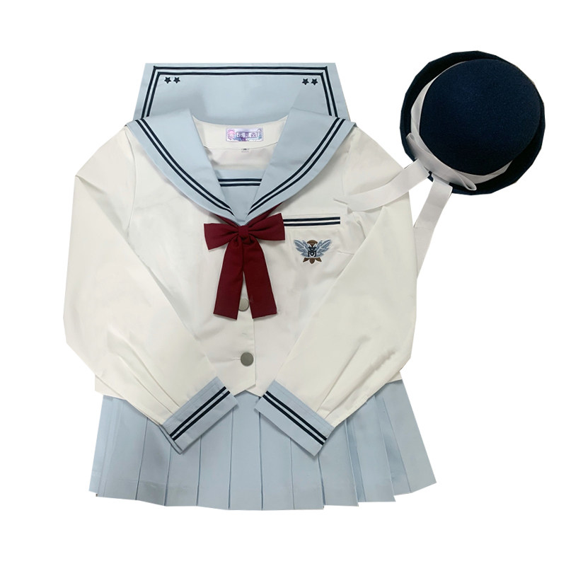 花见森原创【盛夏】正版JK制服裙短袖校供春夏款水色基础款水手服