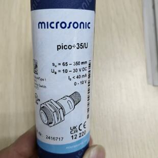 议价microsonic 超声波传感器 pico35/U 全新原装正品！拍前询价