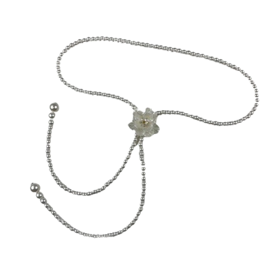 法式珍珠腰带女串珠腰链配饰长款