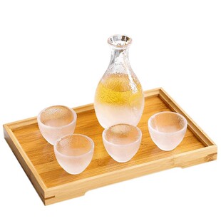 家用云雾玻璃小酒杯酒壶酒盅酒具套装分酒器温酒器一两白酒杯子