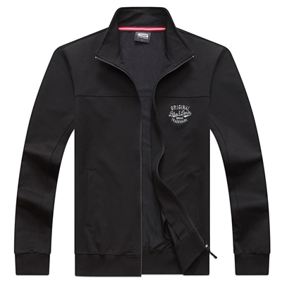 胖子宽松休闲棉夹克运动开衫外套