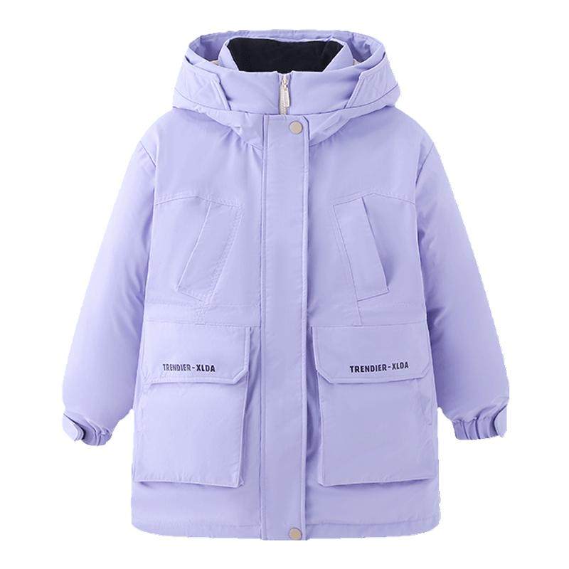 象老大中长款加厚可拆卸羽绒服