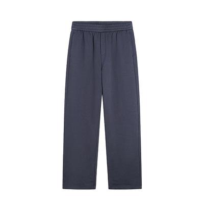 USHI悠时 简约纯色松紧直筒户外运动休闲卫裤针织裤男装